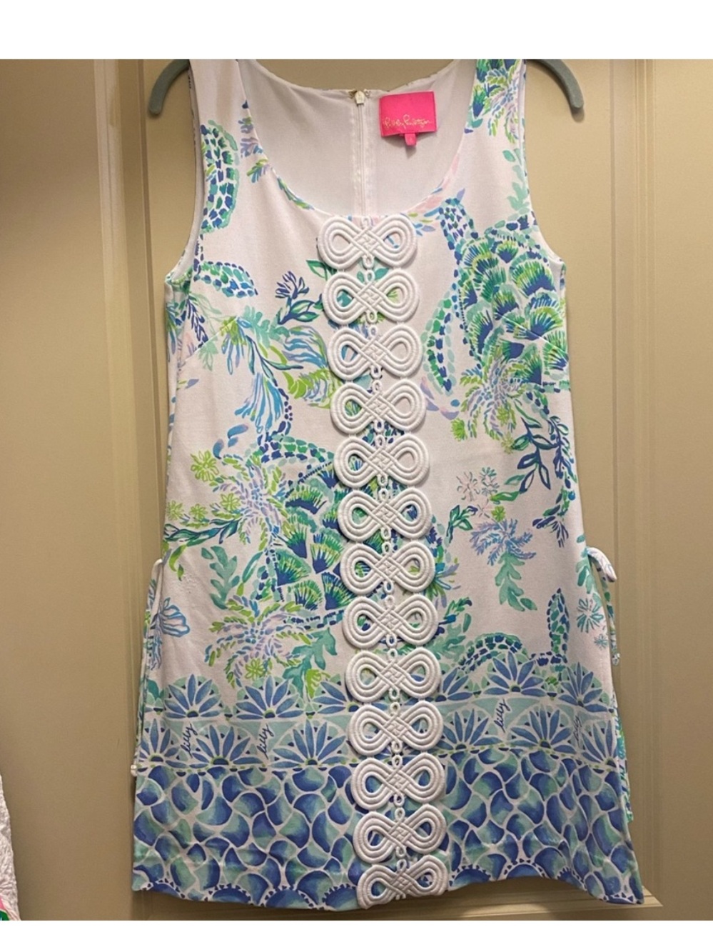 Lilly Pulitzer Sami Romper with Lace-Trim. Size 6